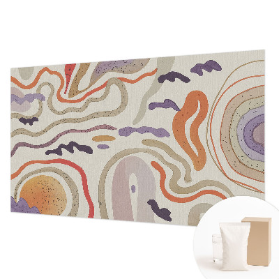 Papel mural texturado decorativo con patrones abstractos