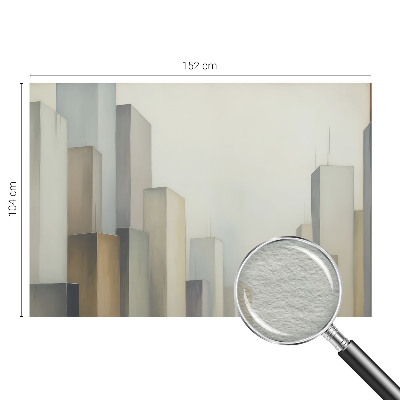 Fotomural decorativo para cabecero de cama con un motivo de rascacielos de la ciudad