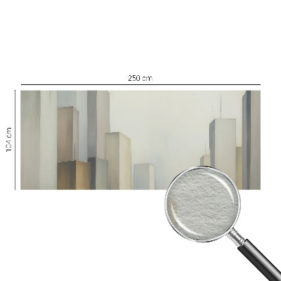 Fotomural decorativo para cabecero de cama con un motivo de rascacielos de la ciudad