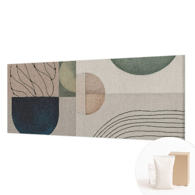 Fotomural decorativo para cabecero de cama con formas geométricas