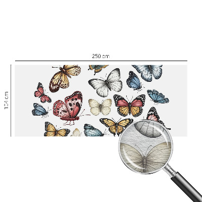 Mural de pared con estampado hermoso con el motivo Mariposas del paraíso