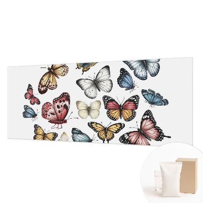Mural de pared con estampado hermoso con el motivo Mariposas del paraíso