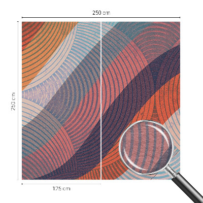 Papel mural con patrón decorativo con olas coloridas