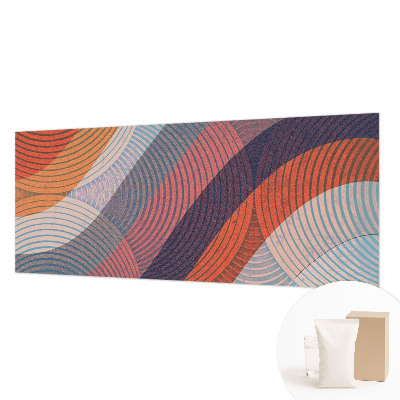 Papel mural con patrón decorativo con olas coloridas