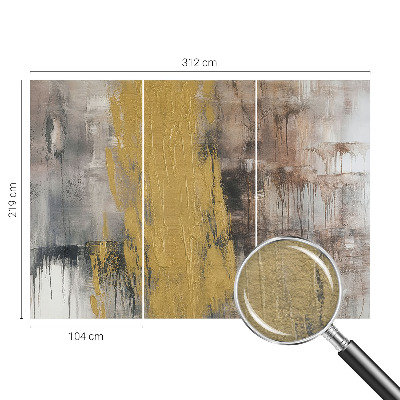 Papel mural texturado decorativo con diseño de visión abstracta