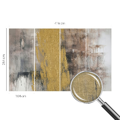 Papel mural texturado decorativo con diseño de visión abstracta