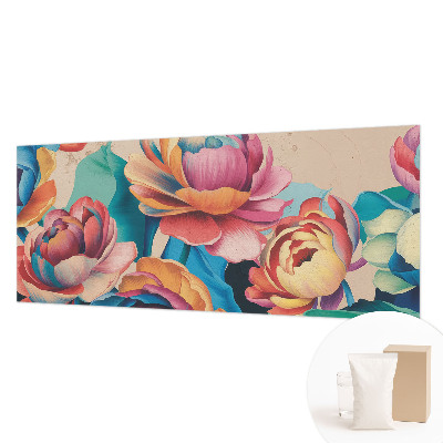 Mural de pared con estampado hermoso con motivo de armonía floral
