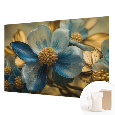 Papel mural con patrón decorativo con motivo de arreglo floral