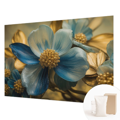 Papel mural con patrón decorativo con motivo de arreglo floral