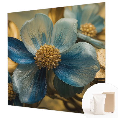 Papel mural con patrón decorativo con motivo de arreglo floral