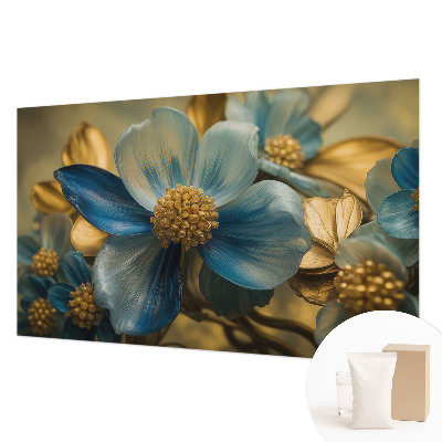 Papel mural con patrón decorativo con motivo de arreglo floral