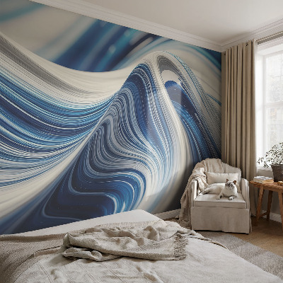 Mural decorativo con un motivo de abstracción armoniosa