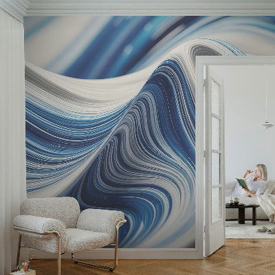 Mural decorativo con un motivo de abstracción armoniosa