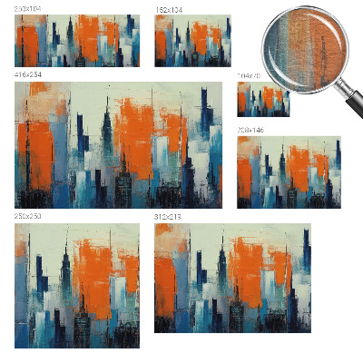 Papel mural texturado decorativo con diseño de ciudad abstracta