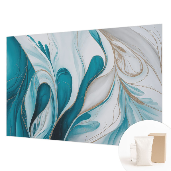 Mural de pared con estampado hermoso con patrones fluidos