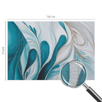 Mural de pared con estampado hermoso con patrones fluidos