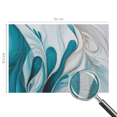 Mural de pared con estampado hermoso con patrones fluidos