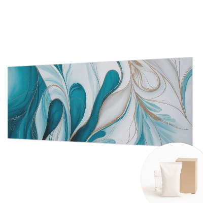 Mural de pared con estampado hermoso con patrones fluidos