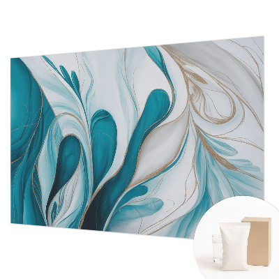 Mural de pared con estampado hermoso con patrones fluidos
