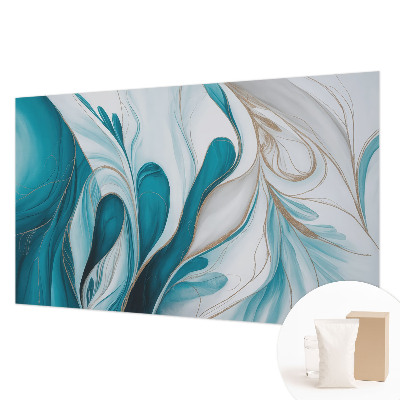 Mural de pared con estampado hermoso con patrones fluidos