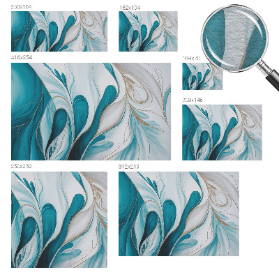 Mural de pared con estampado hermoso con patrones fluidos