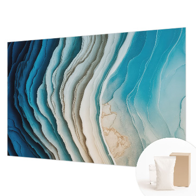 Papel mural texturado decorativo con diseño 'Ondas de armonía' para interiores