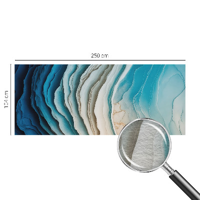 Papel mural texturado decorativo con diseño 'Ondas de armonía' para interiores