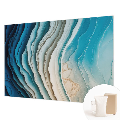 Papel mural texturado decorativo con diseño 'Ondas de armonía' para interiores