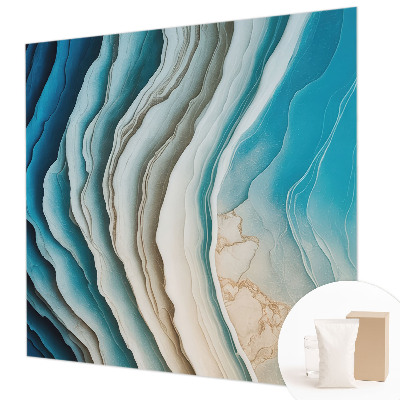 Papel mural texturado decorativo con diseño 'Ondas de armonía' para interiores