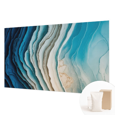 Papel mural texturado decorativo con diseño 'Ondas de armonía' para interiores