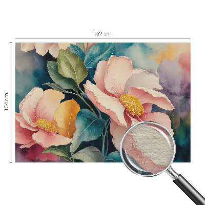 Papel mural con patrón decorativo con motivo floral de estilo elegante