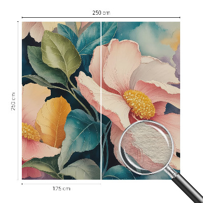 Papel mural con patrón decorativo con motivo floral de estilo elegante
