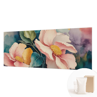 Papel mural con patrón decorativo con motivo floral de estilo elegante