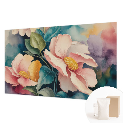 Papel mural con patrón decorativo con motivo floral de estilo elegante