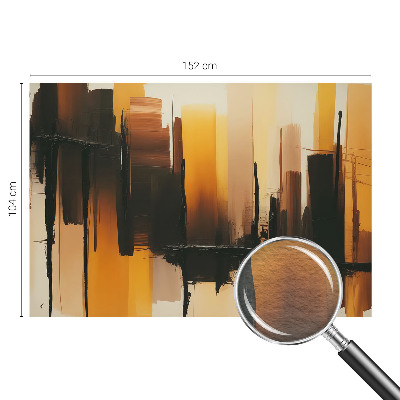 Mural decorativo con diseño de rayas verticales