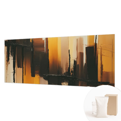 Mural decorativo con diseño de rayas verticales