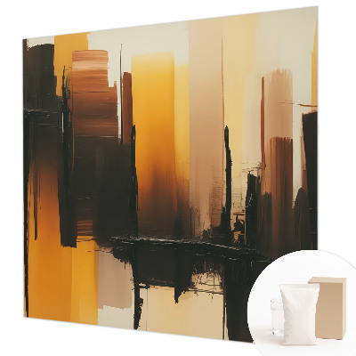 Mural decorativo con diseño de rayas verticales