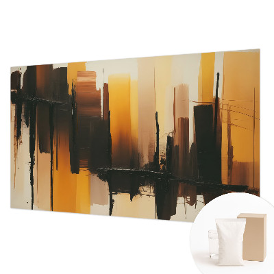 Mural decorativo con diseño de rayas verticales