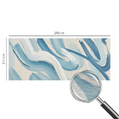 Papel mural con patrón decorativo con motivos de trazos abstractos
