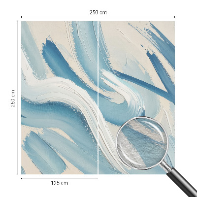 Papel mural con patrón decorativo con motivos de trazos abstractos