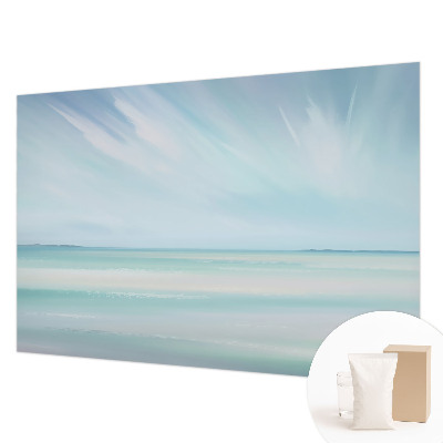 Papel mural texturado decorativo con motivo de mar en calma
