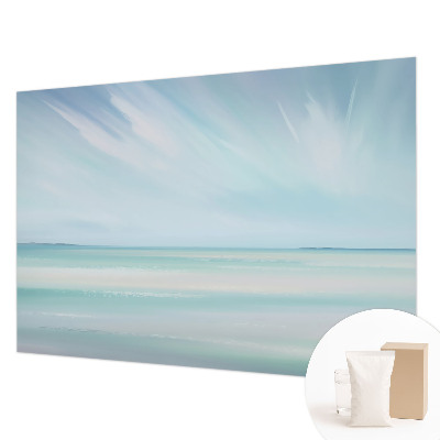 Papel mural texturado decorativo con motivo de mar en calma