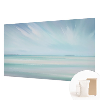 Papel mural texturado decorativo con motivo de mar en calma