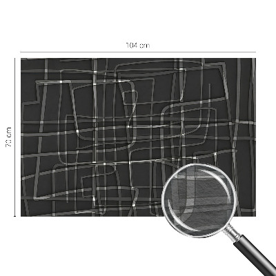Fotomural decorativo para cabecero de cama con diseño de líneas abstractas