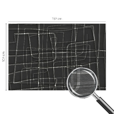 Fotomural decorativo para cabecero de cama con diseño de líneas abstractas