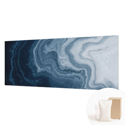 Papel mural con patrón decorativo con motivo de olas azules