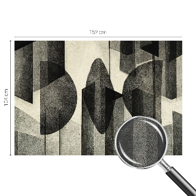 Fotomural decorativo para cabecero de cama con formas geométricas