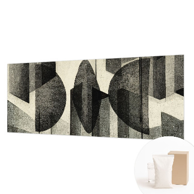 Fotomural decorativo para cabecero de cama con formas geométricas