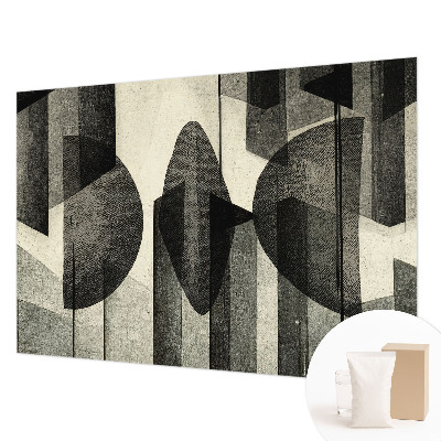 Fotomural decorativo para cabecero de cama con formas geométricas