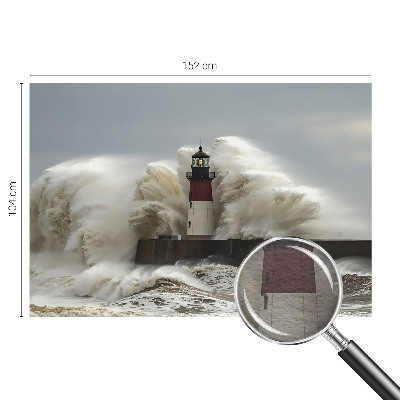 Mural decorativo con diseño de olas del mar